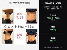 余白整体 CILUNE 茅ヶ崎【肩こり・マッサージ・整体】の雰囲気（筋肉量を維持しながら健康的サイズダウン。ダイエット無料相談◎）