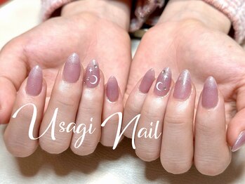 ウサギネイル 新大久保店(usagi nail)/長さ出し2本アート