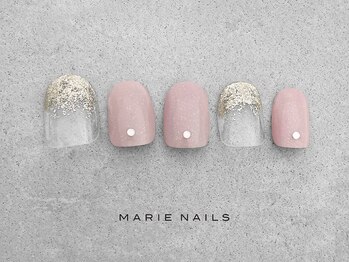 マリー ネイルズ いわきラトブ店(MARIE NAILS)/定額5500円税込 ピンク 0419b