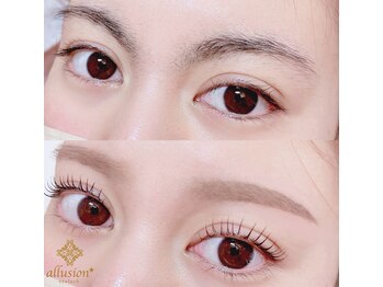 アリュージョン 京都駅前店/眉スタイリング×まつげパーマ