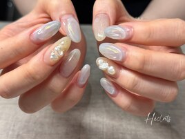 ニュアンス/ブルー/ぷっくり