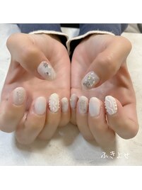 冬ネイル　持ち込みデザイン