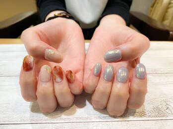 ネイルアルケー(Nail ARCHE)/アシメ×ニュアンス*初回8184円