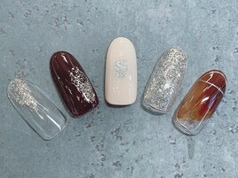 ブラウンニュアンスアート