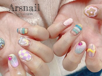 アルスネイル(Ars nail)/カラフル韓国ネイル