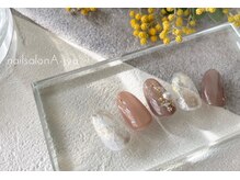 ネイルサロン アージュ(Nail Salon A jyu)/天然石風ニュアンスネイル