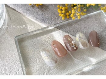 ネイルサロン アージュ(Nail Salon A jyu)/天然石風ニュアンスネイル