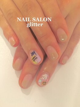 ネイルサロン グリッター(NAIL SALON glitter)/オフィスでもハロウィンネイル
