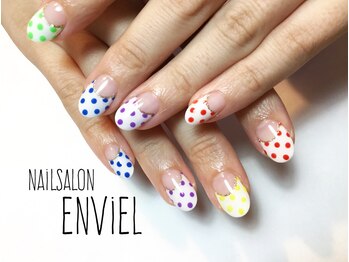 ネイルサロンアンヴェール(ENVIEL)/カラフル