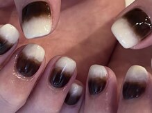 アイネイルズ 三宮店(I nails)/カフェオレネイル ￥8000