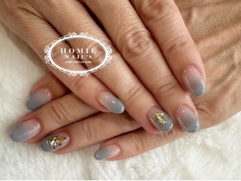 ホーミーネイルズ アットオフザリップパーク(HOMIE Nails at off the Lip park)の写真/ニュアンスやワンホンなど、今流行りのナチュラルネイルで指先を華やかに♪肌馴染みの良いお色で気分もUP☆