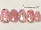 春の華やか桜ネイル