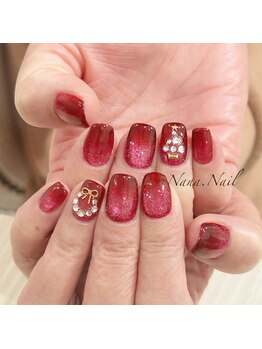 ナナネイル(Nana.Nail)/うる艶クリスマスネイル
