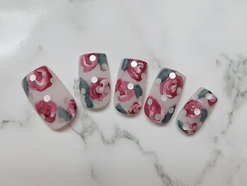 薔薇ネイル