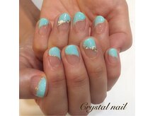 クリスタルネイル ボンベルタ橘店(CRYSTAL NAIL)/フレンチ×貝殻