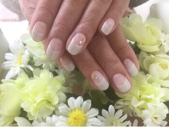プルミエ ネイル(Premier Nail)/逆フレンチ☆ベージュカラー