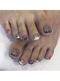 花火ネイル