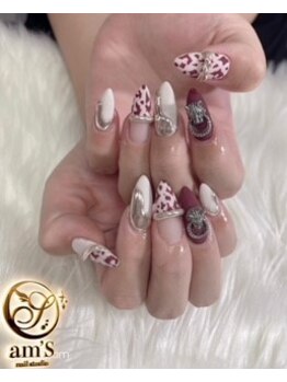 アムズ(am’S)/ヒョウ柄ネイル
