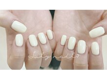 ジュライネイル(July nail)/ワンカラー白