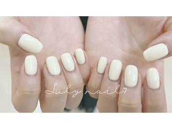 ジュライネイル(July nail)/ワンカラー白