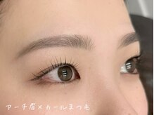 プラチナ 表参道(PLATINA)/アーチ眉×カールまつ毛デザイン