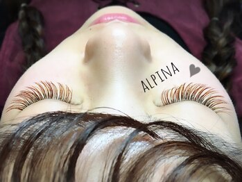 アルピナアイラッシュ 上小塙店(alpina eyelash)/オールブラウン＋カラー