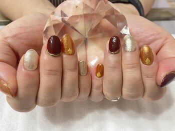 大人秋冬ネイル