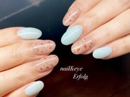 春の華奢な押し花デザイン！