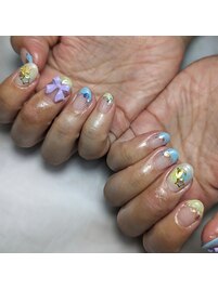 カラフルフレンチネイル♪