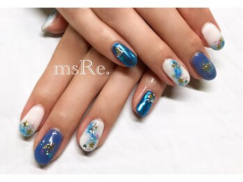 天の川ネイル
