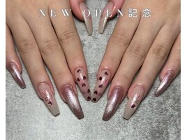 ラメグラデーションネイル