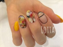 ロッタ(Lotta)/たらし込みネイル☆