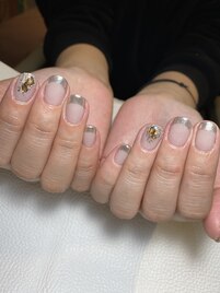 ～フレンチミラーネイル～