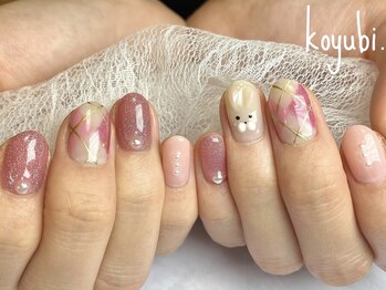 コユビ(koyubi.)/お正月うさぎネイル2023