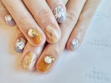 ネイルフロンティア 吉祥寺(NAIL FRONTIER)/お花×ビジュー11980円