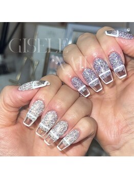 ジゼルネイル(Gisele Nail)/先端クリアフラッシュネイル