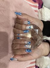 チェリーブロッサム(A CHERRY BLOSSOM)/ブルーツイードネイル