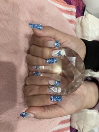 ブルーツイードネイル