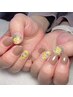 リピーター様限定クーポン★お好きな指に合計4本アート＋ワンカラーコース