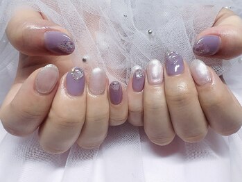 フェリスネイル 池袋店(Feliz Nail)/塗りかけシェルキャメル［池袋］