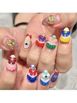 ママジェンヌ(mamA sIenne)/キャラネイル/セーラームーン