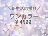 新生活応援*指先からキレイに♪ワンカラー ¥4500