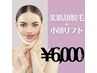平日限定【顔脱毛+プルプル小顔美顔器導入ケア】7700円→6000円