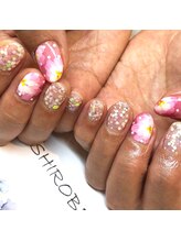 トータルサロン 白べぇーっ プラス/お花アートネイル