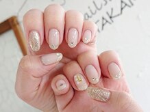 ネイルスミス 高松店(Nailsmith)/囲みラメフレンチ