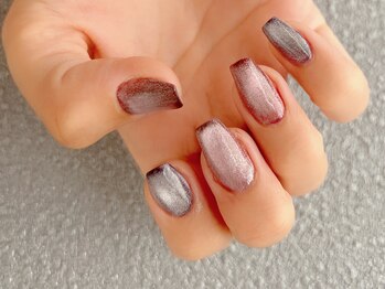 ネイルニコ(nail nico)/秋色マグネットネイル