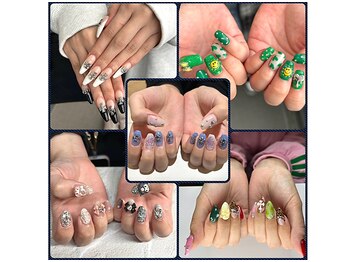 アヤネイルズ アンド アイラッシュ 綱島店(AYA NAILZ.&Eyelash)の写真/持ち込み大歓迎！豊富なカラーやパーツ、デザインで周りと被らない個性派デザインをご提案☆