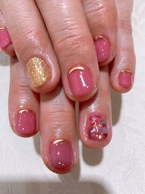 グラマラス アンジェアイ 国分寺店(glamourous/ange eye)/ワンカラーシェルネイル