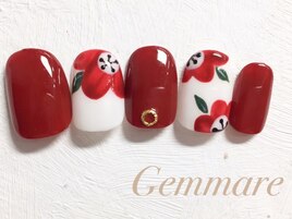 大人フラワーネイル