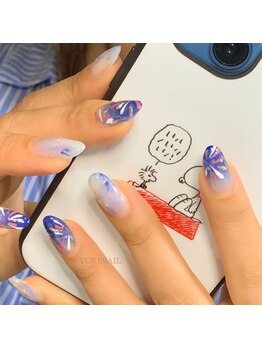 ユキネイル(YUKINAIL)/花火ネイル